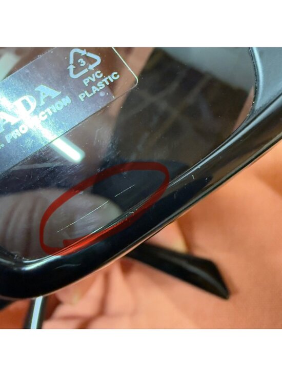 Prada PR 08YS 1AB5S0 Sunglasses Black Dark Grey 51 18 145 3N READ main image 10